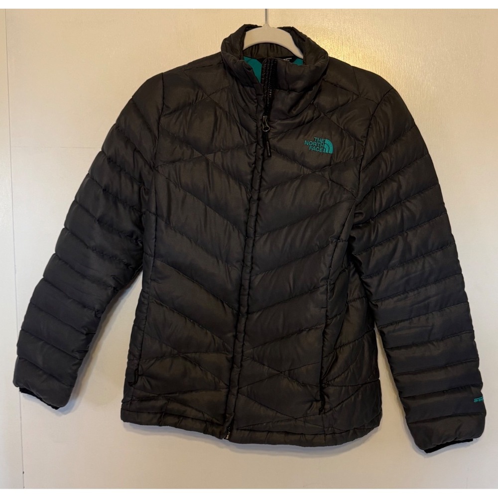 The North Face Womens Aconcagua 2 550 Down Puffer Jacket Charcoal Gray Medium